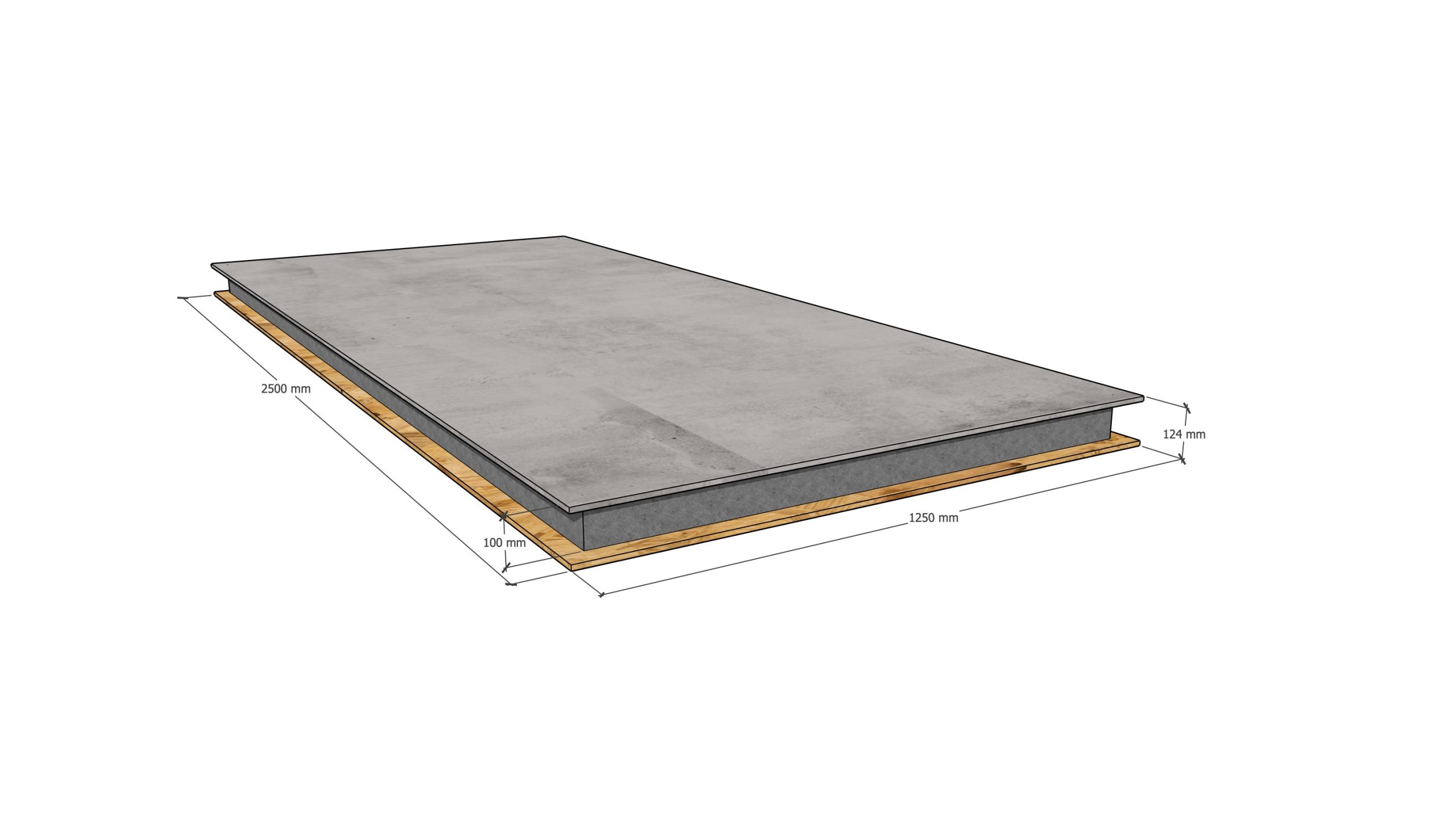 124x2500x1250mm - Image 2