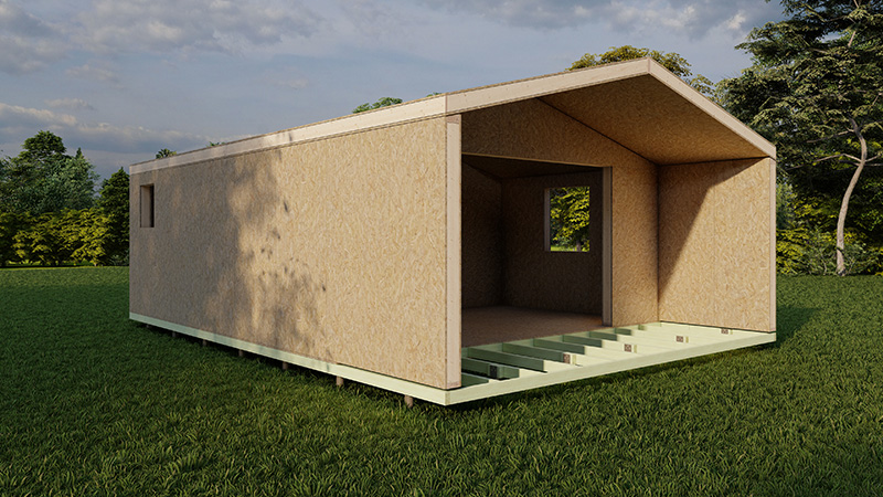 1 Bedroom Chalet 5.3 x 7.5m